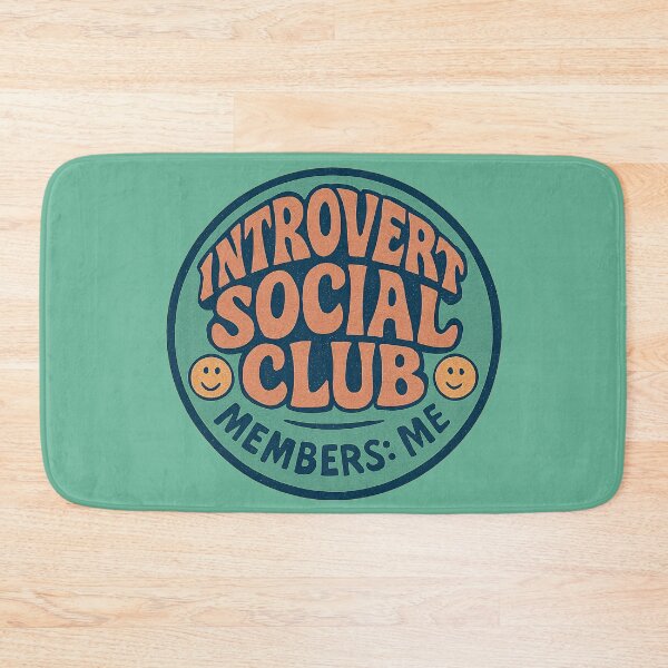 Item preview, Introvert Social Club Funny Introvert Gift Anti Social Humor Sarcastic Quote Vintage Badge designed and sold by CreativeVisionsHub.