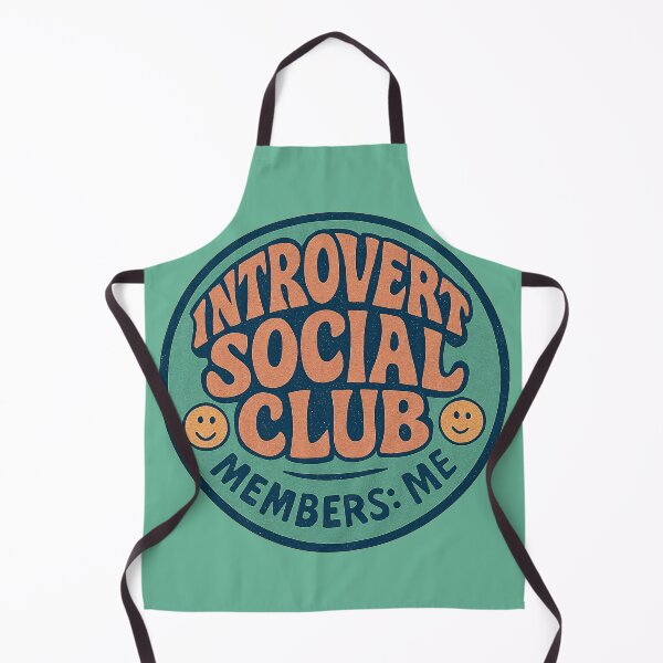 Item preview, Introvert Social Club Funny Introvert Gift Anti Social Humor Sarcastic Quote Vintage Badge designed and sold by CreativeVisionsHub.