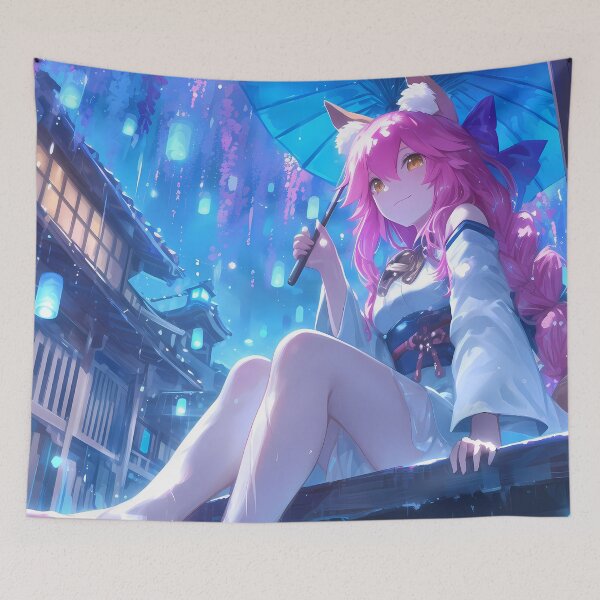 Item preview, Caster Tamamo no Mae Fate Grand Order Anime Wisteria Grace designed and sold by mildaclairmo.
