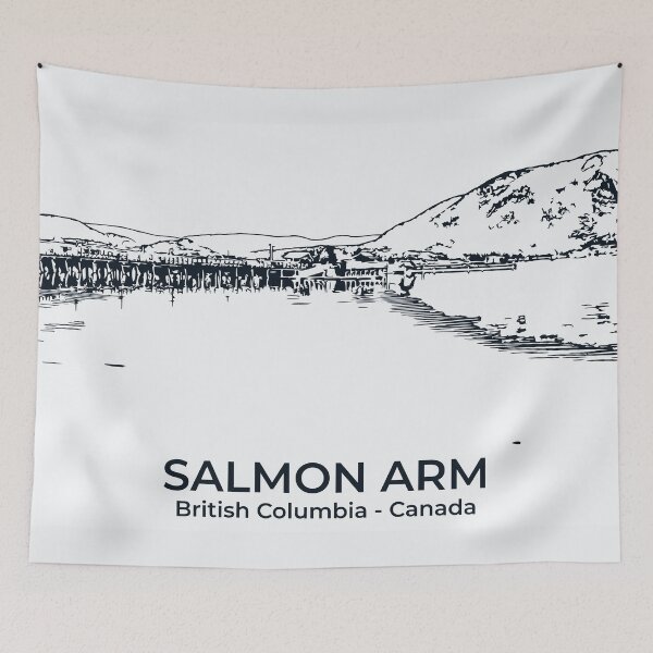 Item preview, Salmon Arm – British Columbia, Canada designed and sold by Lakeric Cityscapes.