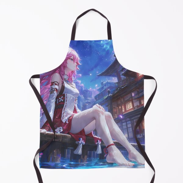 Item preview, Yae Miko Genshin Impact Game Moonlit Wisteria Shrine Grace designed and sold by mildaclairmo.