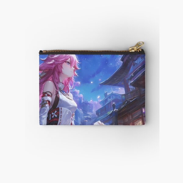 Item preview, Yae Miko Genshin Impact Game Moonlit Wisteria Shrine Grace designed and sold by mildaclairmo.