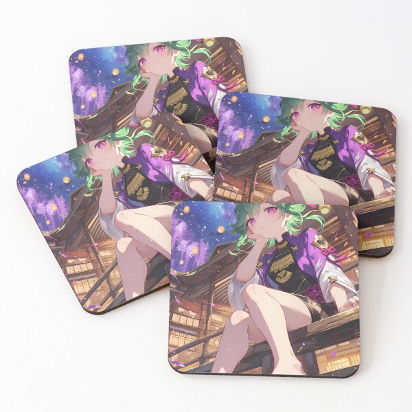 Item preview, Kuki Shinobu Genshin Impact Game Wisteria Pier Night Ninja designed and sold by mildaclairmo.