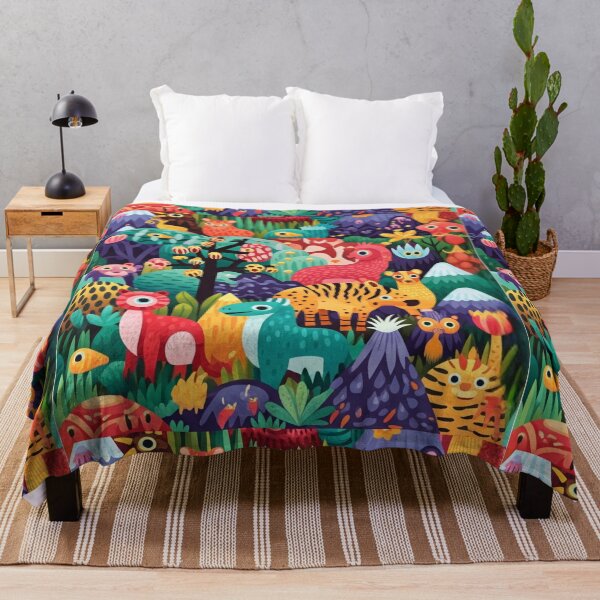 Item preview, Surreal Animal Pattern in The Technicolor Dream Jungle designed and sold by dcohea.
