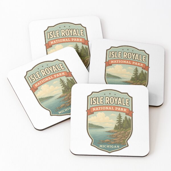Item preview, Isle Royale National Park – Michigan Retro Badge designed and sold by duke818.
