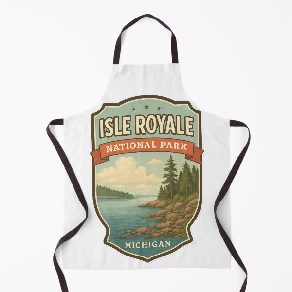 Item preview, Isle Royale National Park – Michigan Retro Badge designed and sold by duke818.