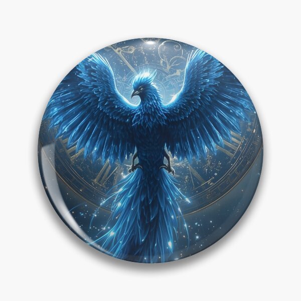 Item preview, Blue Phoenix clockwork, Mythical creature, Fantasy animal designed and sold by The Dream Lab.