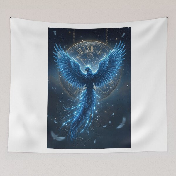Item preview, Blue Phoenix clockwork, Mythical creature, Fantasy animal designed and sold by The Dream Lab.