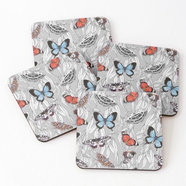 Item preview, Australian Butterflies and Gum Leaves designed and sold by Nadya Neklioudova.