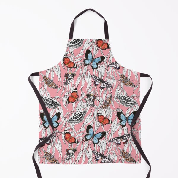 Item preview, Australian Butterflies and Gum Leaves on Pink designed and sold by Nadya Neklioudova.