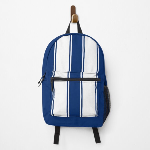 Item preview, Dual Racing Stripes With Pinstripes (White - Blue) designed and sold by Racing Stripes Only.