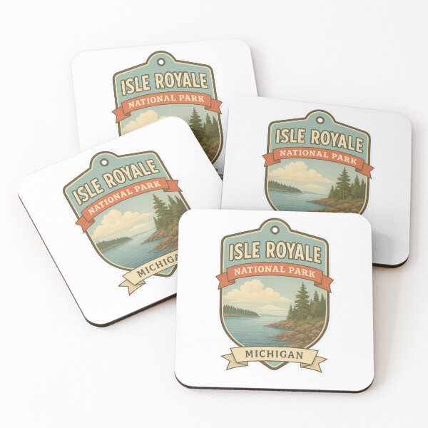 Item preview, Isle Royale National Park – Michigan Retro Badge designed and sold by duke818.