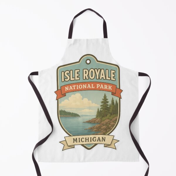 Item preview, Isle Royale National Park – Michigan Retro Badge designed and sold by duke818.