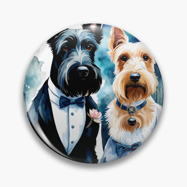 Item preview, Scottish Terriers Pet Wedding Portrait designed and sold by Wags & Tails.