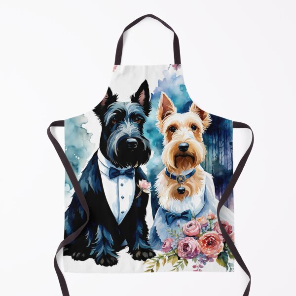 Item preview, Scottish Terriers Pet Wedding Portrait designed and sold by Wags & Tails.