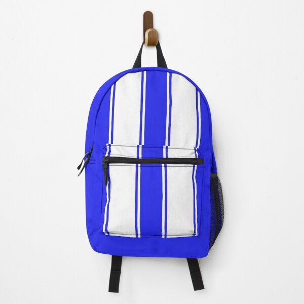 Item preview, Dual Racing Stripes With Pinstripes ( White - Blue ) designed and sold by Racing Stripes Only.