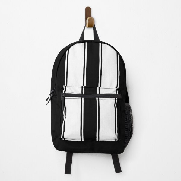 Item preview, Dual Racing Stripes With Pinstripes ( White - Black ) designed and sold by Racing Stripes Only.