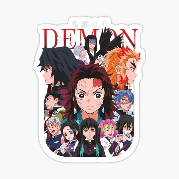 Vista previa del artículo con la obra «Cuerpo de Demon Slayer», diseñado y vendido por Anime  Maze.