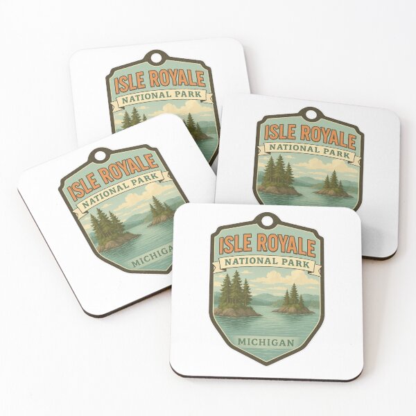 Item preview, Isle Royale National Park – Michigan Retro Badge designed and sold by duke818.