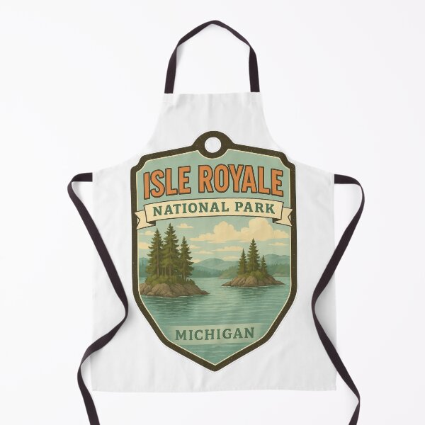 Item preview, Isle Royale National Park – Michigan Retro Badge designed and sold by duke818.