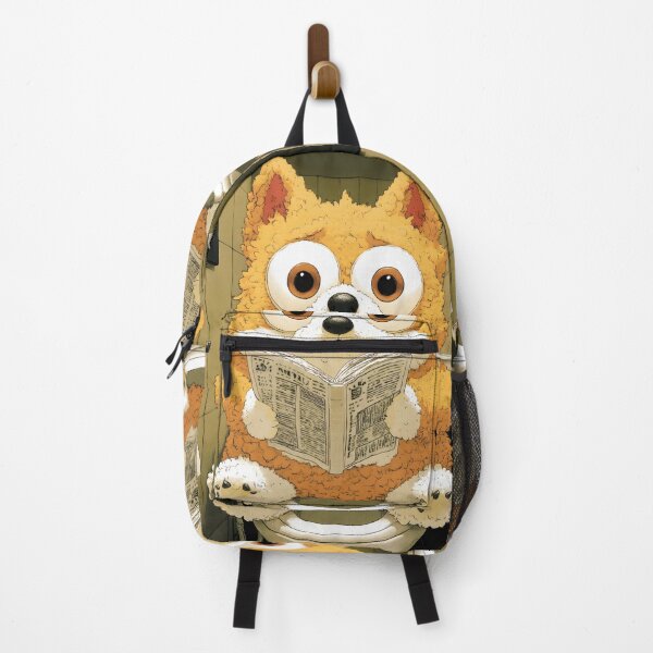 Item preview, Animal Toilet Happy Corgi Reads Newspaper Vibrant Bathhouse Floral Charm designed and sold by juniorcastros.