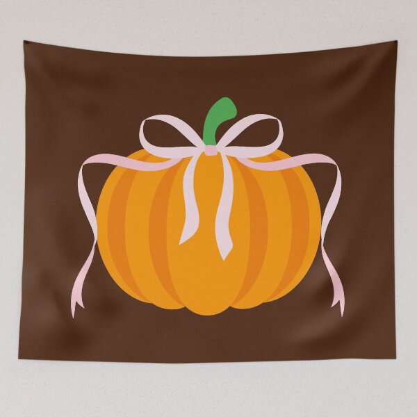 Item preview, Pumpkin Coquette Ribbon Bow designed and sold by Magnolia Valley Art.