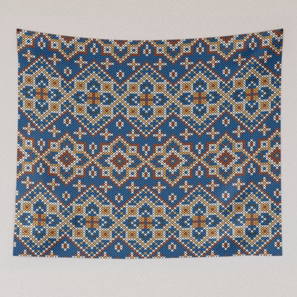 Item preview, Folk Bloom Stitch designed and sold by Loomexa Studio .