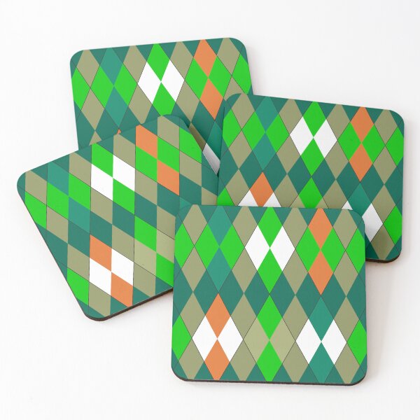 Item preview, Multicolor geometric pattern rhombuses minimalism designed and sold by fuzzyfox.
