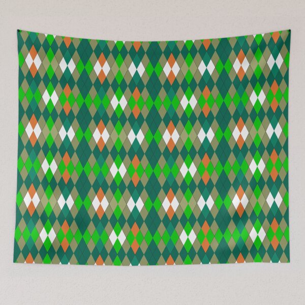 Item preview, Multicolor geometric pattern rhombuses minimalism designed and sold by fuzzyfox.