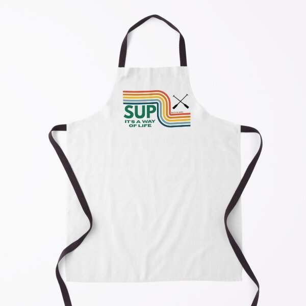 Item preview, SUP It’s a Way of Life Retro Rainbow Paddleboard Design designed and sold by The Shady Paddler.