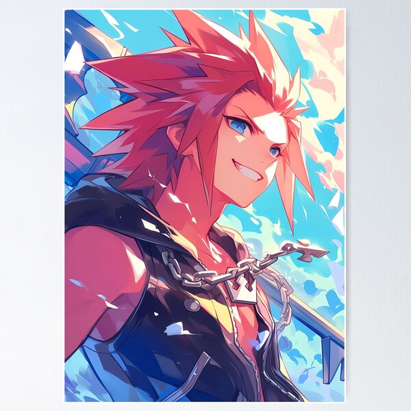 Item preview, Arte del juego Axel Lea Kingdom Hearts Fiery Smile Keyblade Wielder designed and sold by juniorcastros.