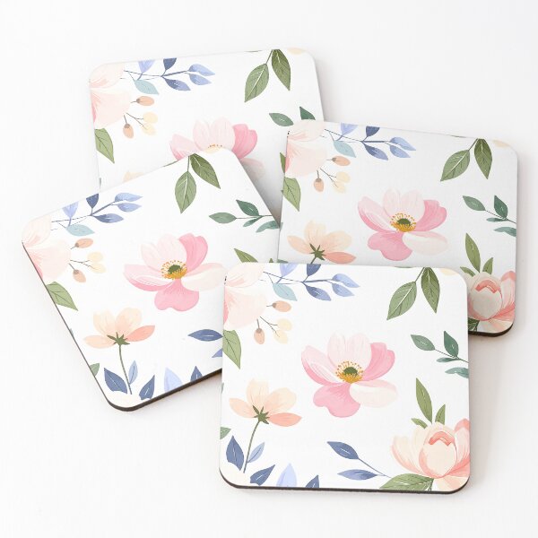 Item preview, Soft Floral Pattern in Pastel Garden Colors designed and sold by yara.lahdo.