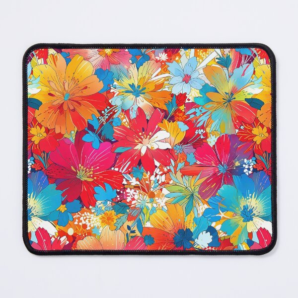 Item preview, Bright Flower Explosion in Bold Colors designed and sold by CoolPixels.