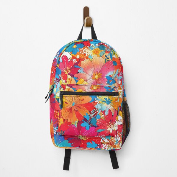 Item preview, Bright Flower Explosion in Bold Colors designed and sold by CoolPixels.