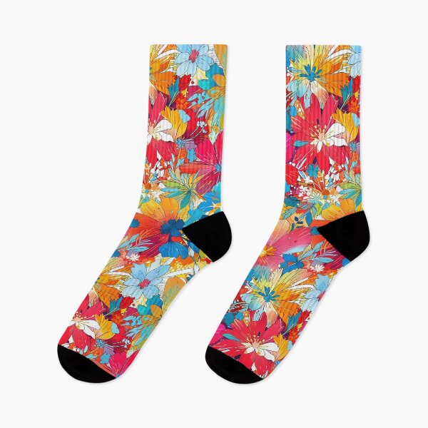 Item preview, Bright Flower Explosion in Bold Colors designed and sold by CoolPixels.