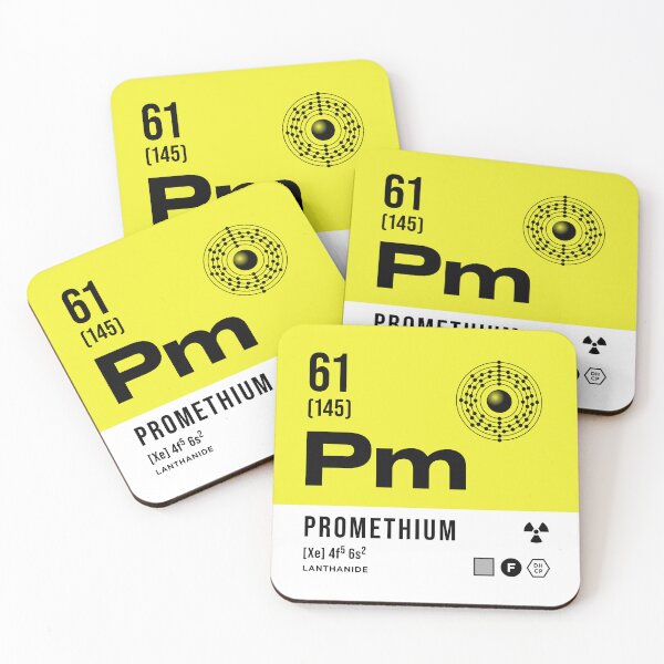 Item preview, 61 Promethium Periodic Table Element Light designed and sold by VoodooCircus.
