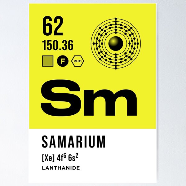 Item preview, 62 Samarium Periodic Table Element Light designed and sold by VoodooCircus.