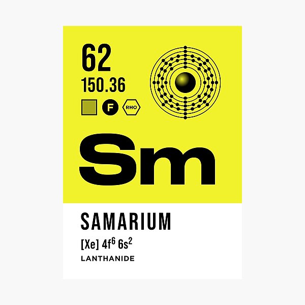 Item preview, 62 Samarium Periodic Table Element Light designed and sold by VoodooCircus.