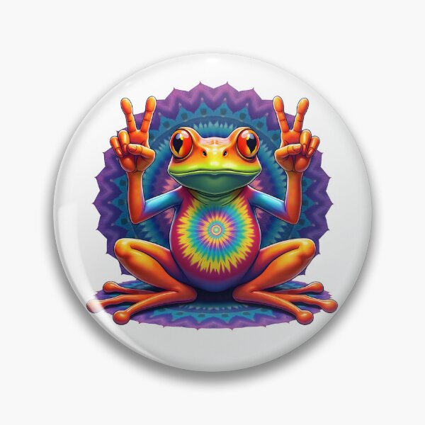 Item preview, Peace Frog designed and sold by TheEmptyBottleStudio.