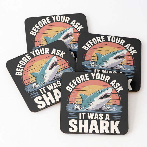 Item preview, Before You Ask It Was a Shark T-Shirt – Funny Shark Meme Tee designed and sold by legendaryskins.
