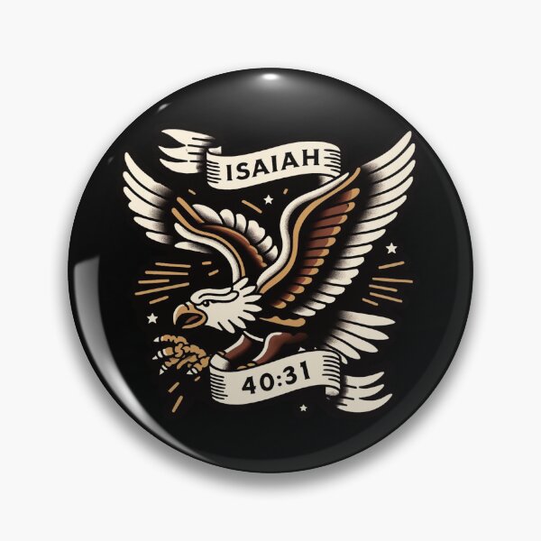 Item preview, Isaiah 40:31 – Soaring Eagle Scripture Tattoo Design designed and sold by FollowTheLeader.