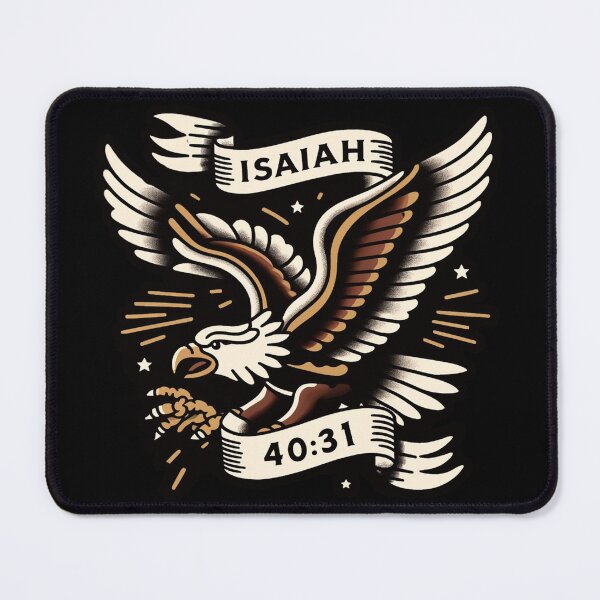 Item preview, Isaiah 40:31 – Soaring Eagle Scripture Tattoo Design designed and sold by FollowTheLeader.