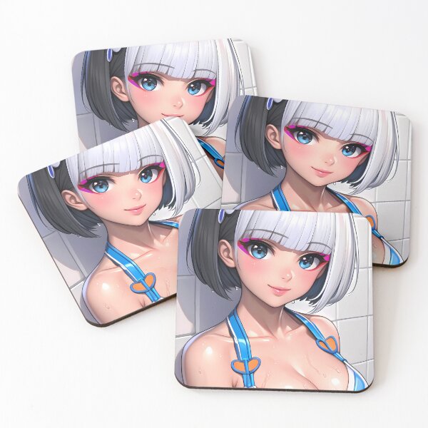 Item preview, Anime Kaga Azur Lane Game Bathroom Wet Look Bunny Portrait designed and sold by juniorcastros.