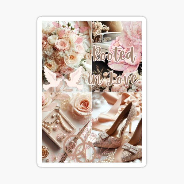 Item preview, Wedding collage Rooted in Love  designed and sold by TaqwaNawahid.