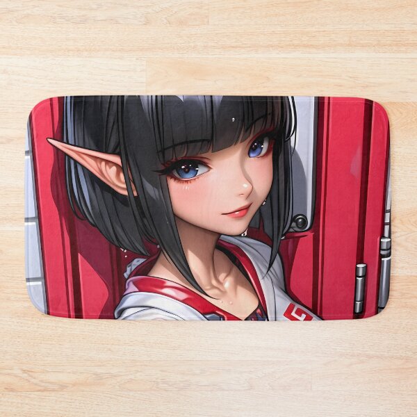 Item preview, Anime Noshiro Azur Lane Game Bathroom Elf-Eared Crop Top Portrait designed and sold by juniorcastros.