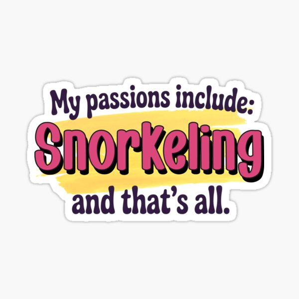 Item preview, Snorkeling is my passion - Funny Snorkeling Lover designed and sold by Watsonarts.