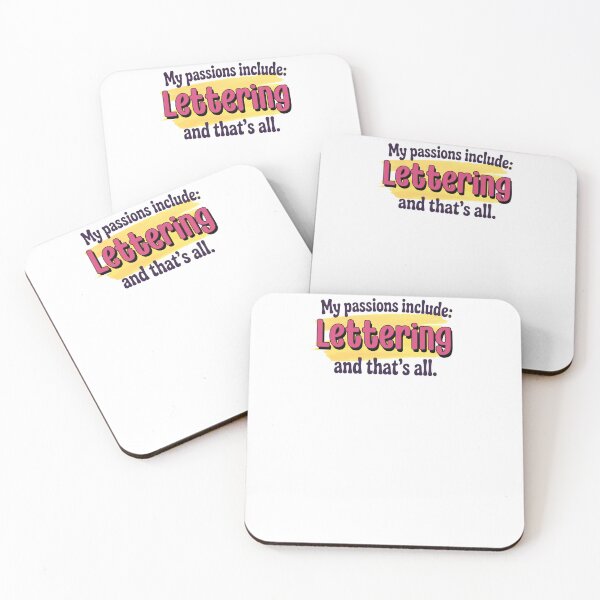 Item preview, Lettering is my passion - Funny Lettering Lover designed and sold by Watsonarts.