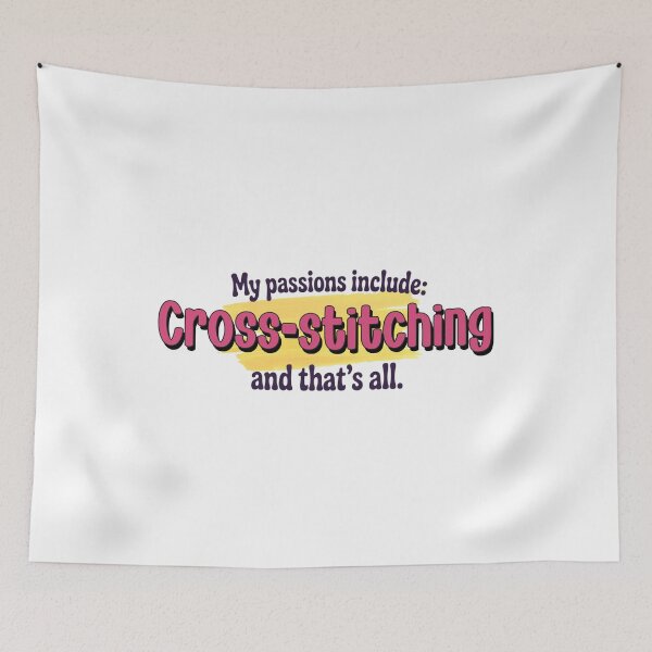 Item preview, Cross-stitching is my passion - Funny Cross-stitching Lover designed and sold by Watsonarts.