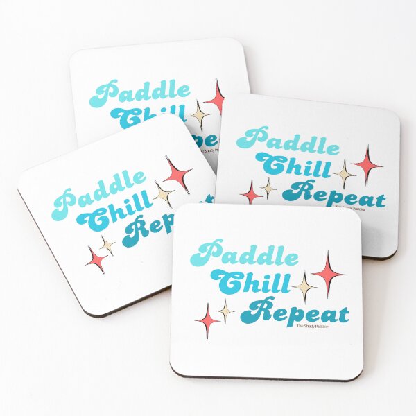 Item preview, Paddle. Chill. Repeat. – Retro SUP Mantra Design by The Shady Paddler designed and sold by The Shady Paddler.