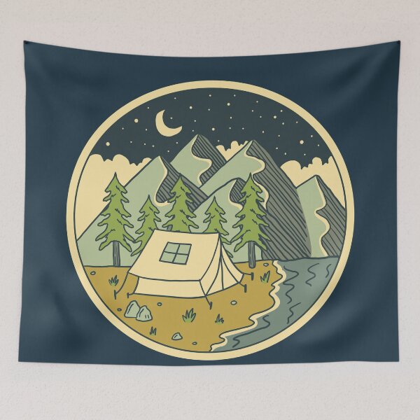 Item preview, Camping night designed and sold by PeachyLitchi.